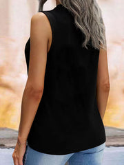 Cat Print Tank Top Sleeveless Casual Summer Top Women's Clothing