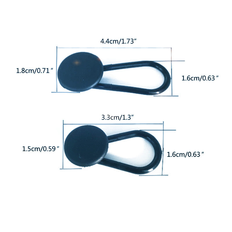 2PCS Pants Waist Extension Button Rubber Adjustment for Men and Women