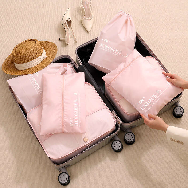 7 Pcs Travel Luggage Bag Sets Dustproof Organizers for Clothes