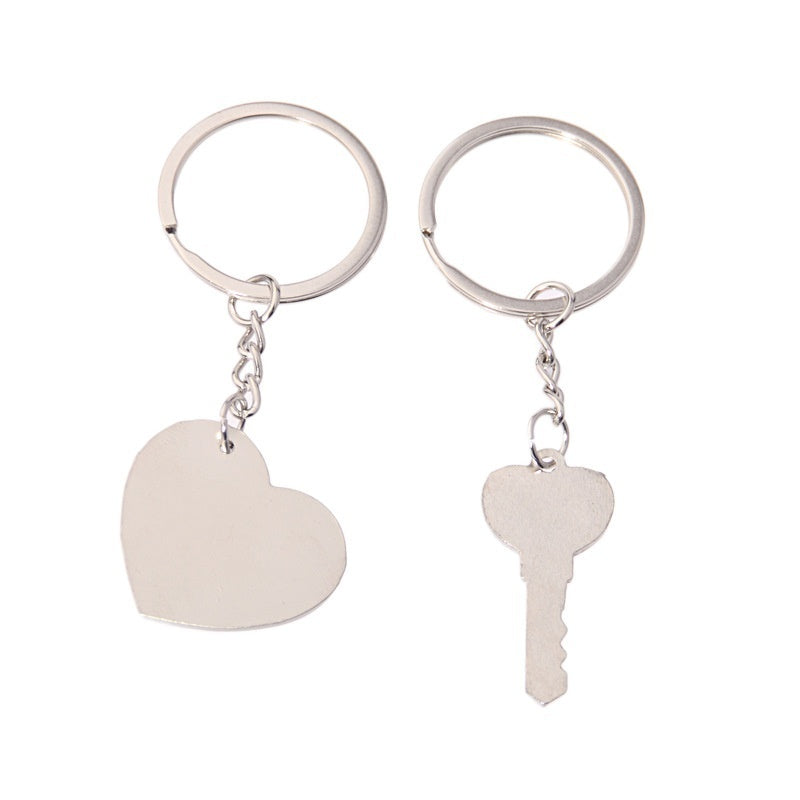 Love Heart Couple Key Chain - Men Women Keychain Jewelry