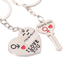Love Heart Couple Key Chain - Men Women Keychain Jewelry