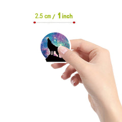 500pcs Wolf Stickers Animal Decals for Scrapbooking Cards Envelopes & More