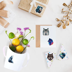 500pcs Wolf Stickers Animal Decals for Scrapbooking Cards Envelopes & More