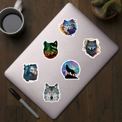 500pcs Wolf Stickers Animal Decals for Scrapbooking Cards Envelopes & More