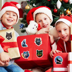 500pcs Wolf Stickers Animal Decals for Scrapbooking Cards Envelopes & More
