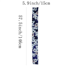 Polka Dot Print Skinny Scarf Long Satin Neckerchief Silk Twilly Scarf