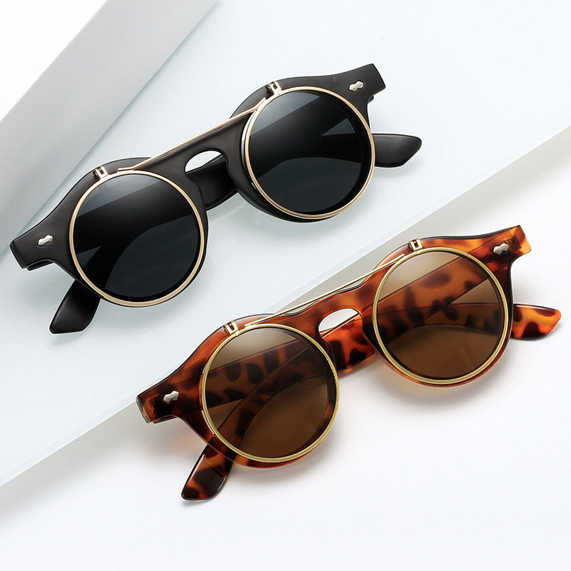 Steampunk Top Bar Sunglasses Retro Vintage UV400 Metal Sun Shades
