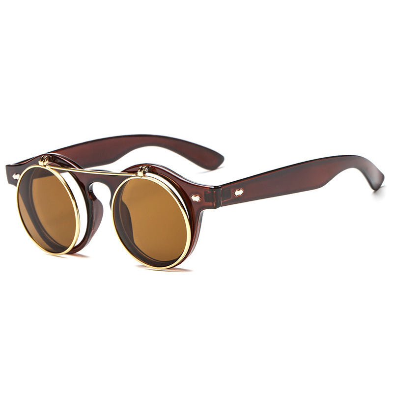 Steampunk Top Bar Sunglasses Retro Vintage UV400 Metal Sun Shades