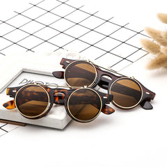 Steampunk Top Bar Sunglasses Retro Vintage UV400 Metal Sun Shades