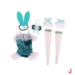 Doll Clothes Sexy Bunny Dress Headband Stockings Party Uniform