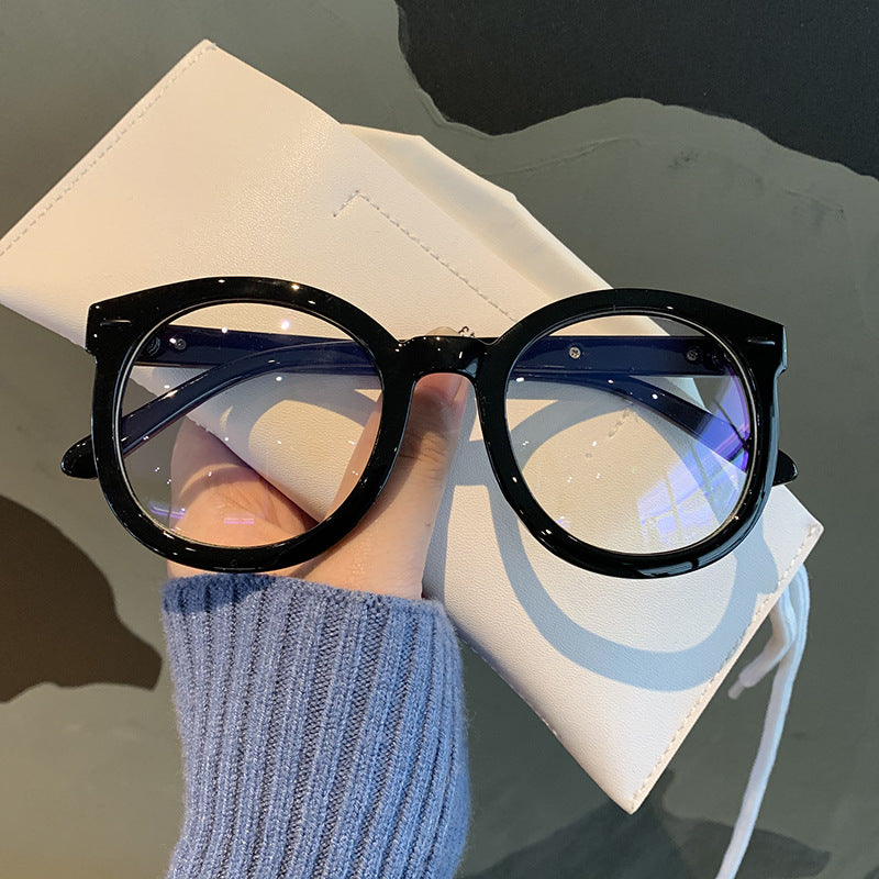 Y2K Jelly Round Rivet Clear Lens Computer Glasses