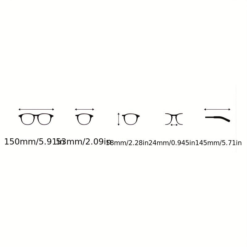 Y2K Jelly Round Rivet Clear Lens Computer Glasses