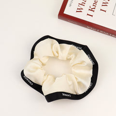 Contrast Trim Hair Tie Elastic Ponytail Holder Accessories