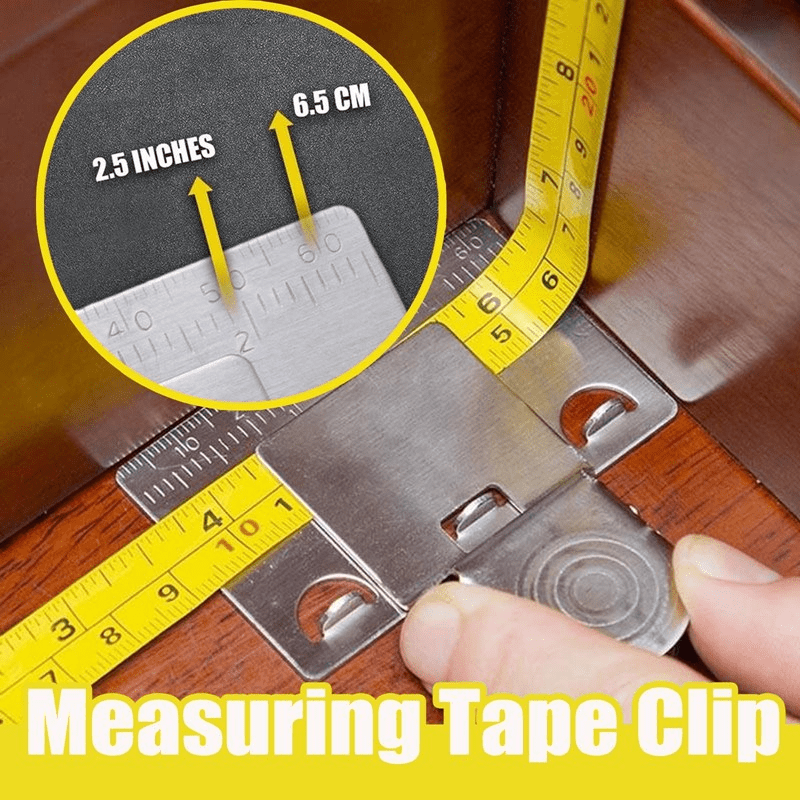 Stainless Steel Measuring Tape Clip for Accurate Measurements