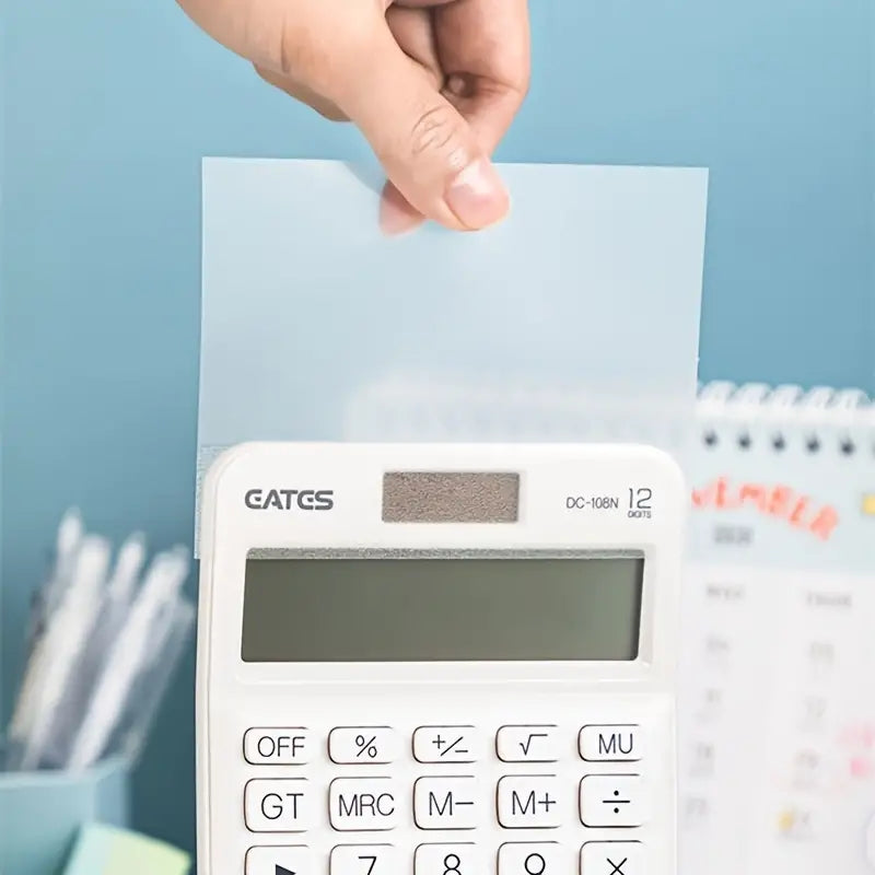 50 Sheets Transparent Sticky Notes Waterproof & Minimalist