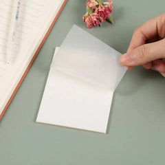 50 Sheets Transparent Sticky Notes Waterproof & Minimalist
