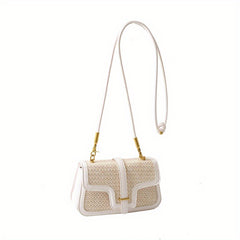Straw Woven Crossbody Bag Beach Shoulder Handbag & Purse