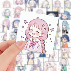 54pcs Star Bubble Stickers for Scrapbooking DIY Arts Crafts Stationery