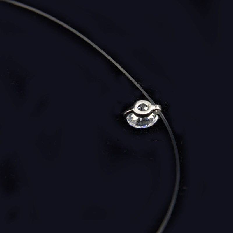 Men's Rhinestone Choker Necklace