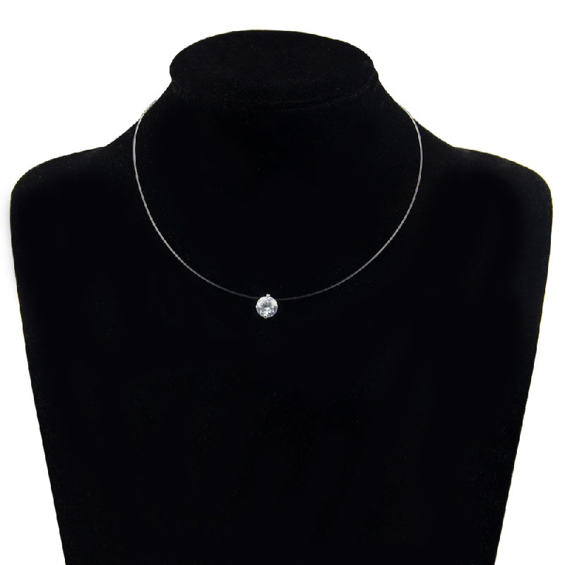 Men's Rhinestone Choker Necklace
