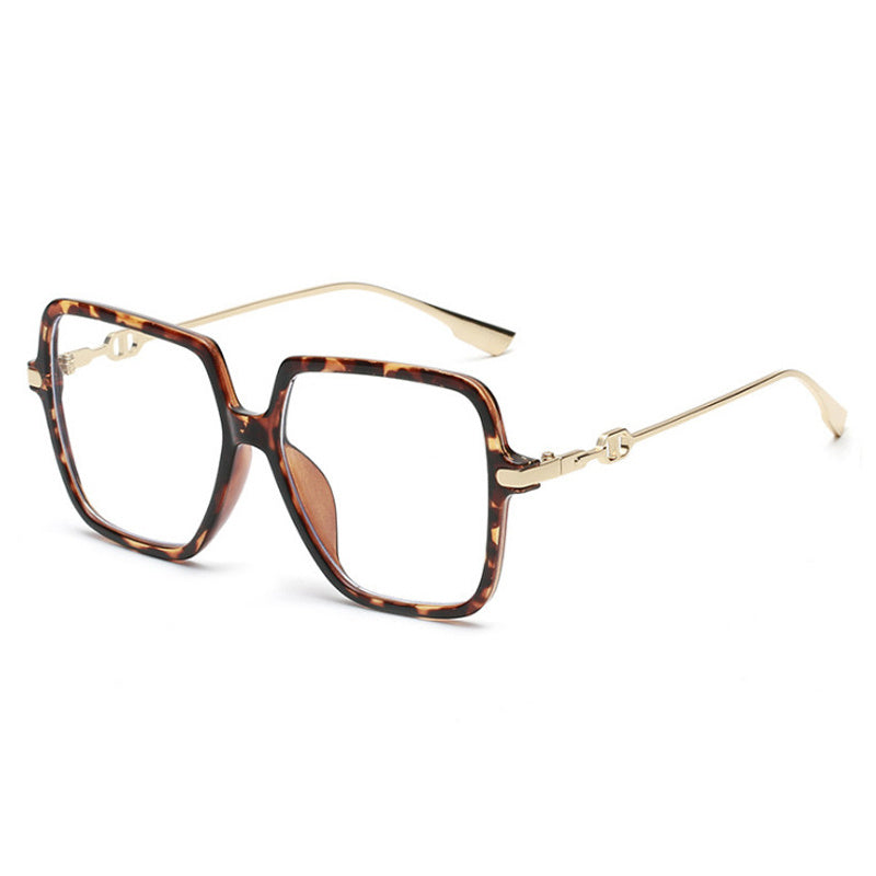 Light Blocking Glasses TR90 Square Clear Lens Anti Eyestrain Glasses
