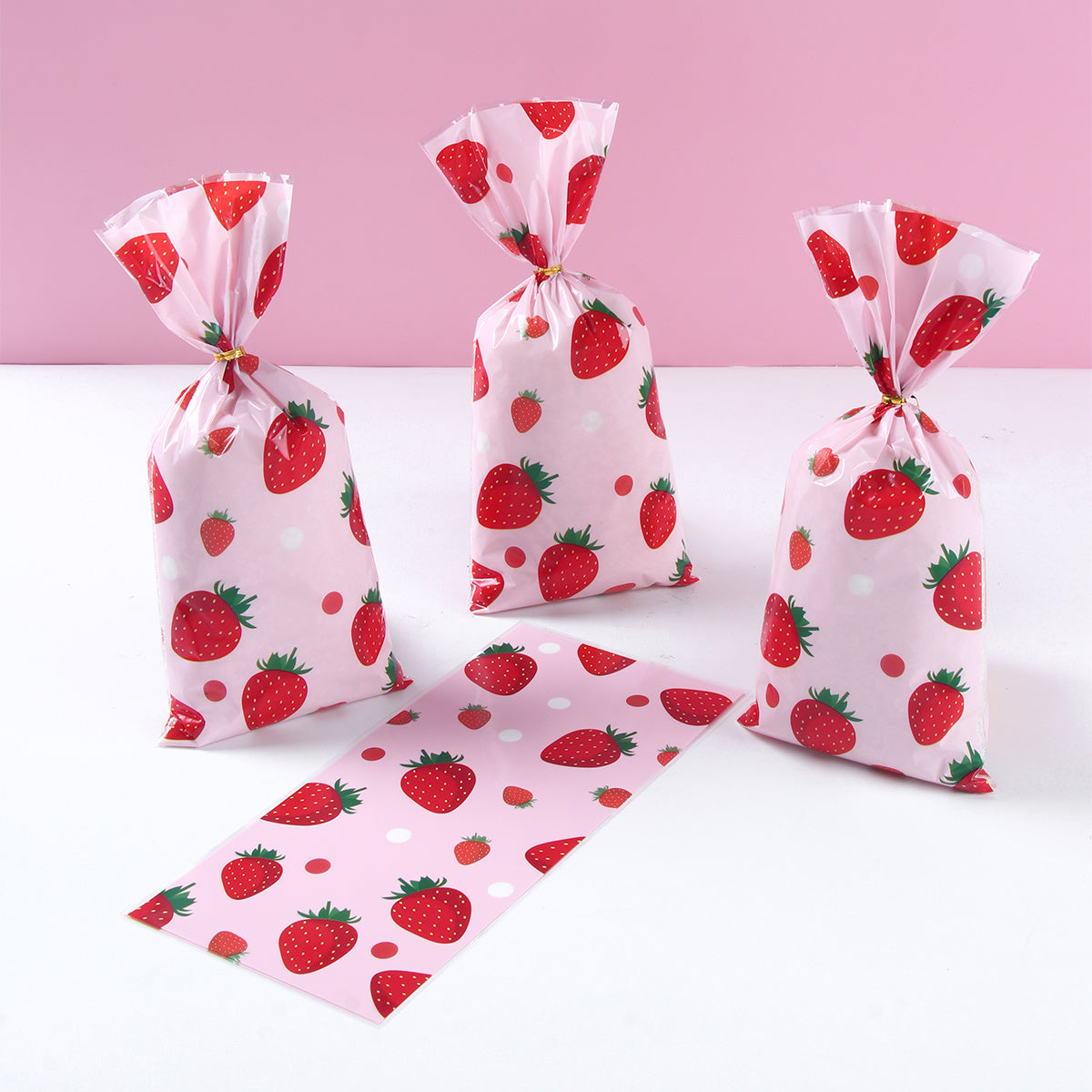 50pcs Pink Butterfly Candy Gift Bags for Girls Birthday Baby Shower Wedding