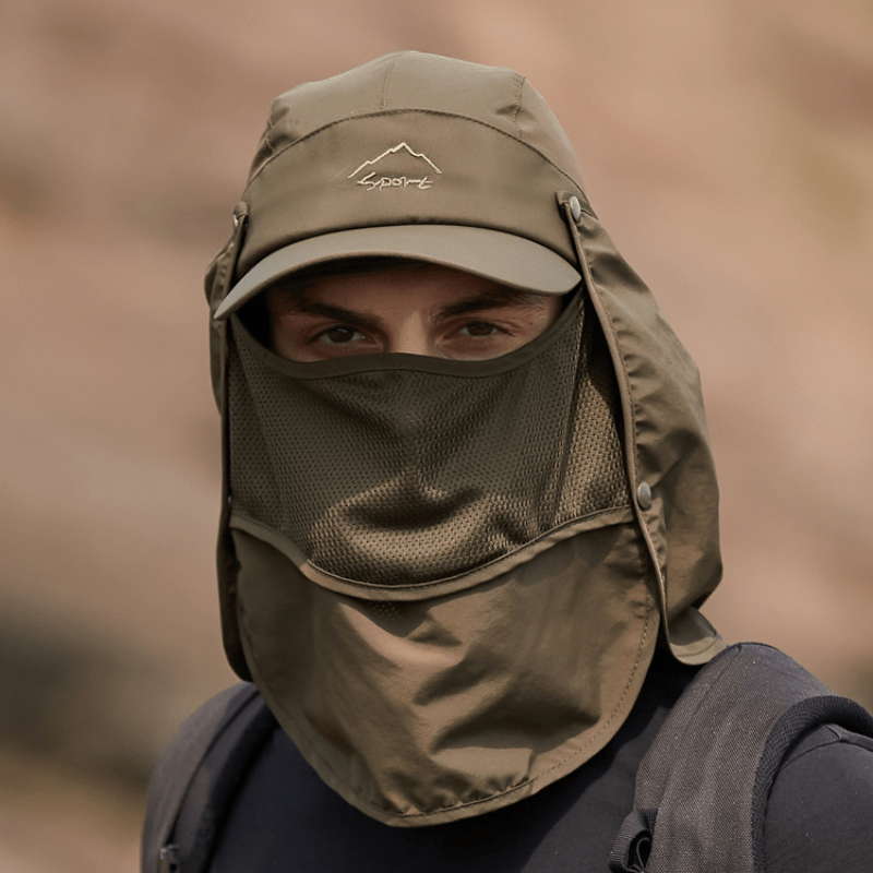 Sun Cap Boonie Hat with Removable Face Shield for Outdoor Protection