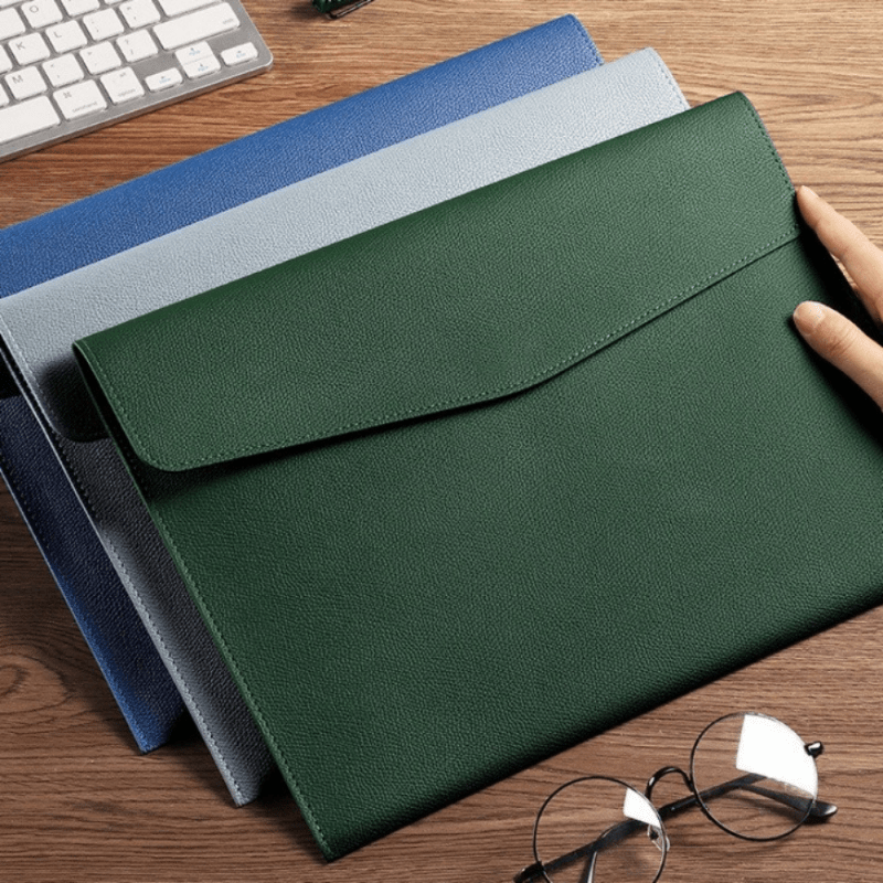 Business Waterproof Leather File Bag A4 Paper File Bag