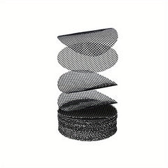 50pcs Flower Pot Hole Mesh Pad Soil Retention & Drainage Gardening Supply
