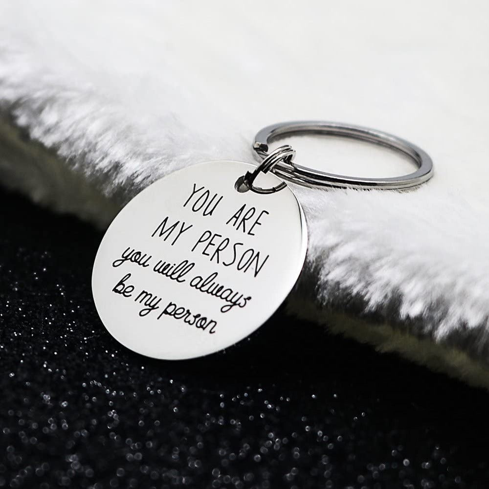 You Are My Person Couples Keychain Gift For Girlfriend Boyfriend