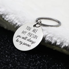 You Are My Person Couples Keychain Gift For Girlfriend Boyfriend
