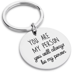 You Are My Person Couples Keychain Gift For Girlfriend Boyfriend