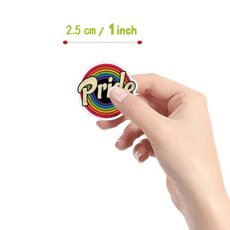 500 Love With Pride Gender Label Stickers 10 Patterns Paper Tape Set