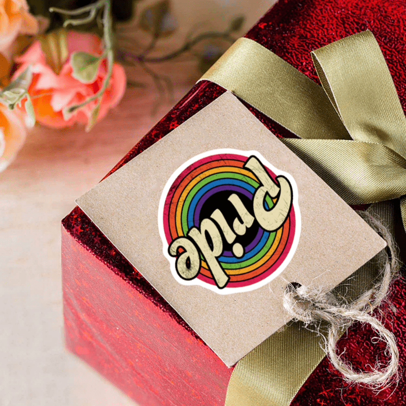 500 Love With Pride Gender Label Stickers 10 Patterns Paper Tape Set