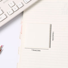 5pcs Transparent Sticky Notes Colored PET Creative Perspective Stickers