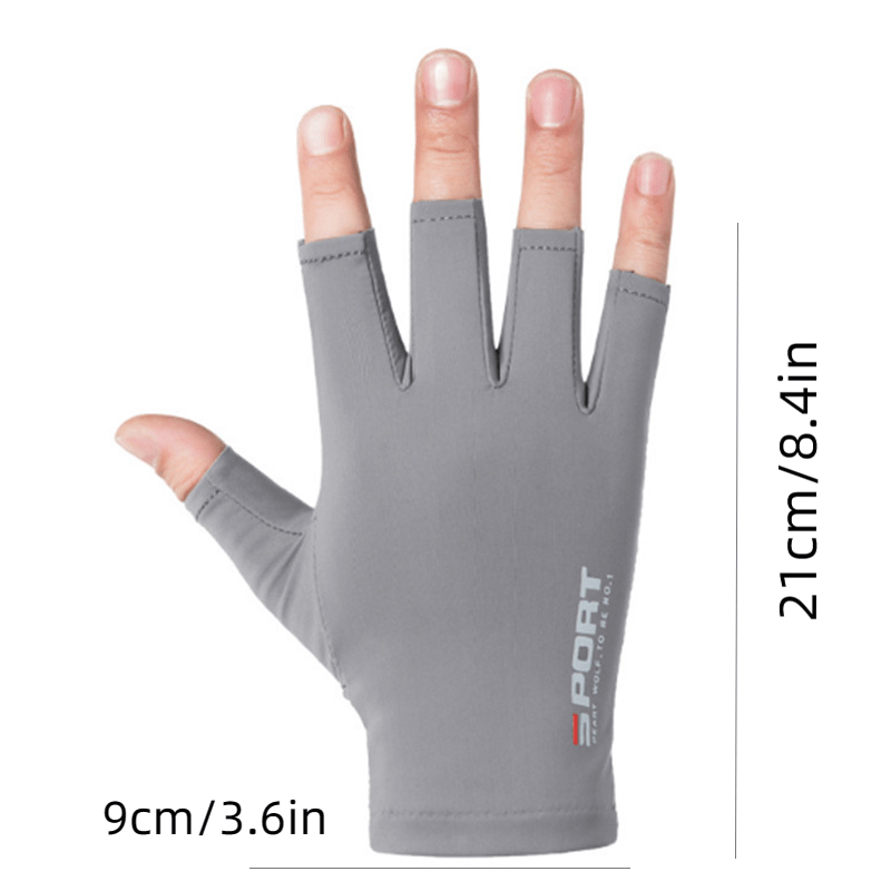 Ice Silk Cycling Gloves Sunscreen Non-slip Quick Dry Gym Fitness Gloves