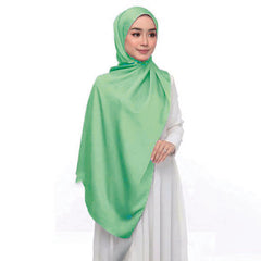Silky Satin Hijab Sunscreen Shawl Wrap Windproof Turban Women