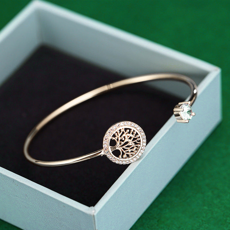Tree Of Life Rhinestone Bracelet - Perfect Gift For Girls