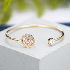 Tree Of Life Rhinestone Bracelet - Perfect Gift For Girls