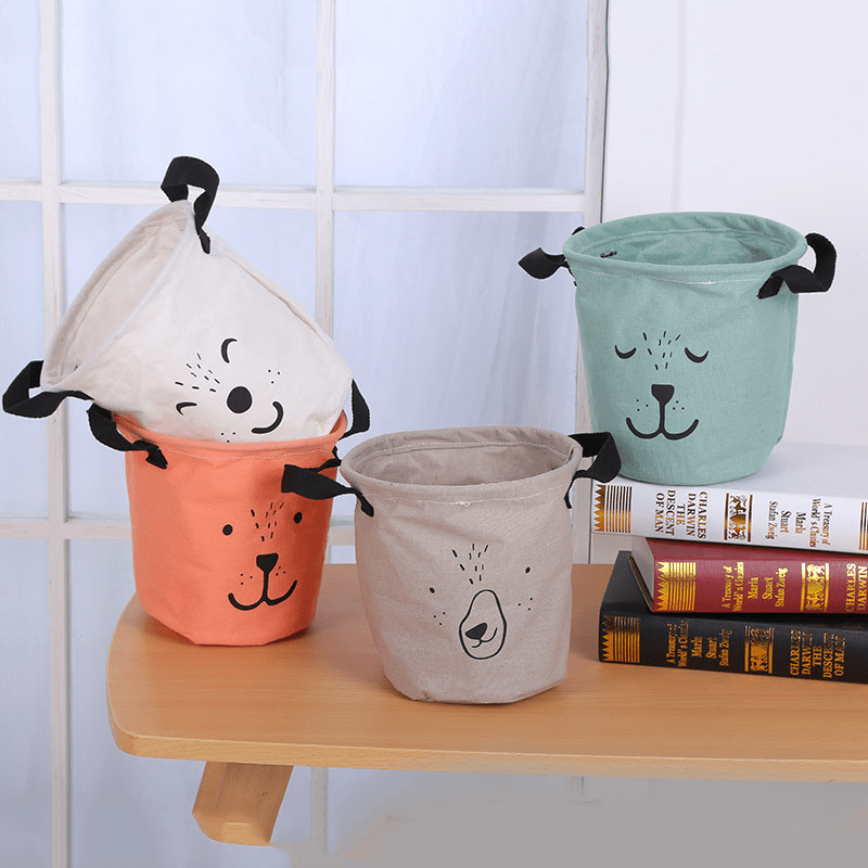 Cartoon Dirty Clothes Basket Large Capacity Laundry Bag