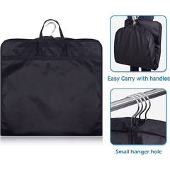 Minimalist Clothes Storage Hanging Bag Solid Zipper Organizer Dustproof Bag