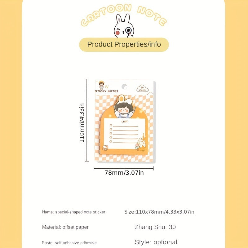 Special Shaped Refrigerator Sticky Notes for Students and Adults