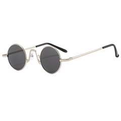 Round Metal Sunglasses Vintage Punk Tinted UV400 Sun Shades