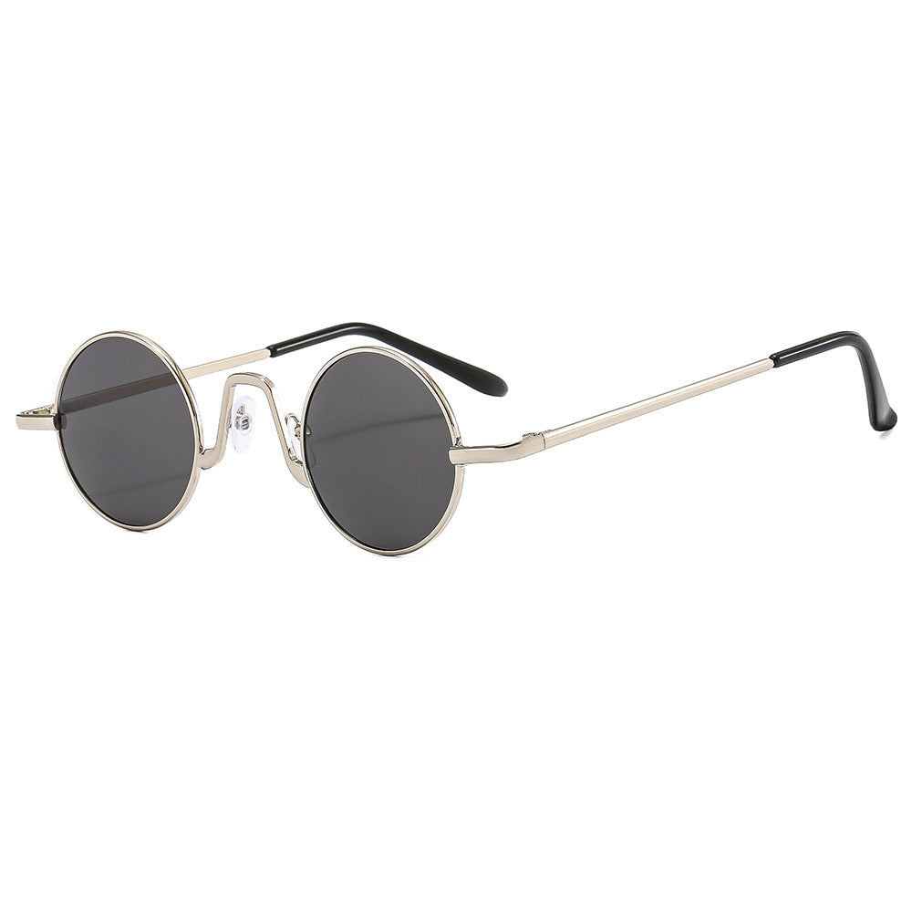 Round Metal Sunglasses Vintage Punk Tinted UV400 Sun Shades