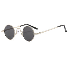 Round Metal Sunglasses Vintage Punk Tinted UV400 Sun Shades