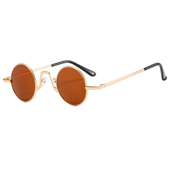 Round Metal Sunglasses Vintage Punk Tinted UV400 Sun Shades