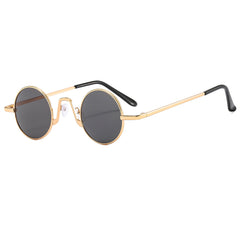 Round Metal Sunglasses Vintage Punk Tinted UV400 Sun Shades