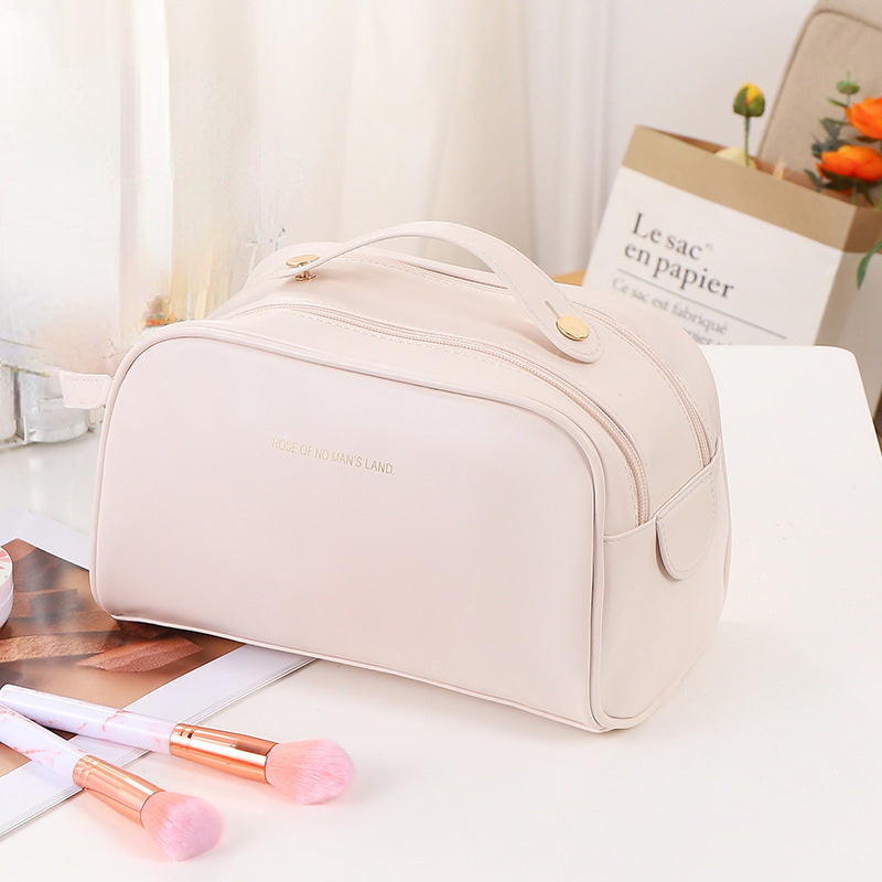 Waterproof Pocket Cosmetic Bag Double Zipper Makeup Bag