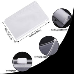 A6 PU Leather Binder Notebook Cash Envelopes Set