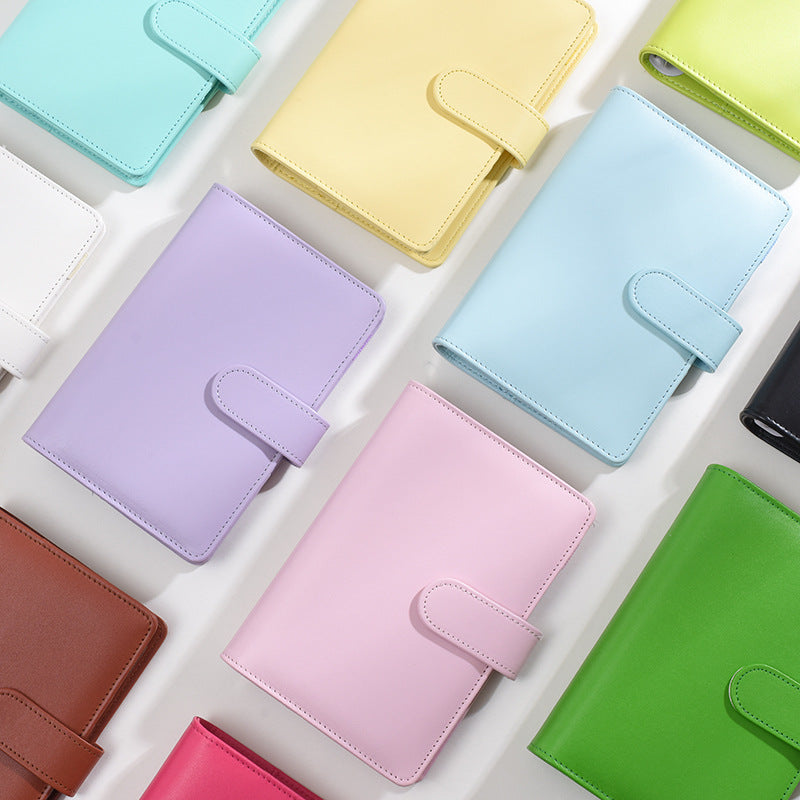 A6 PU Leather Binder Notebook Cash Envelopes Set